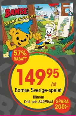 EKO Bamse sverige-spelet erbjuda