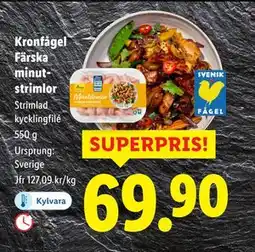 Lidl Kronfågel Färska minutstrimlor, SEK 69.9 erbjuda