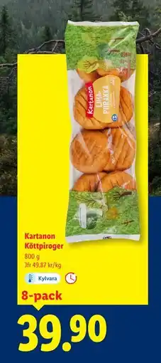 Lidl Kartanon Köttpiroger, SEK 39.9 erbjuda
