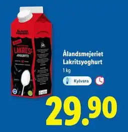 Lidl Ålandsmejeriet Lakritsyoghurt, SEK 29.9 erbjuda