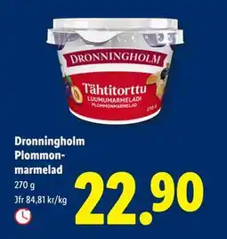 Lidl Dronningholm Plommonmarmelad, SEK 22.9 erbjuda