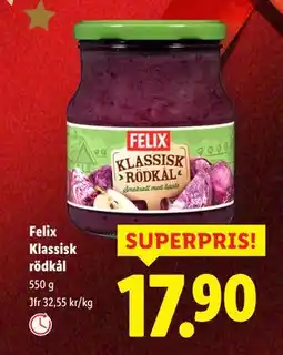 Lidl Felix Klassisk rödkål, SEK 17.9 erbjuda