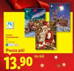 Lidl Favorina Chokladkalender, SEK 13.9 erbjuda