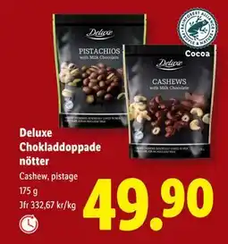 Lidl Deluxe Chokladdoppade nötter, SEK 49.9 erbjuda