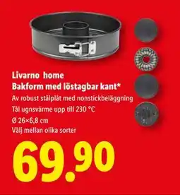 Lidl Livarno home Bakform med löstagbar kant, SEK 69.9 erbjuda