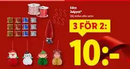 Lidl Edco Julpynt, SEK 10 erbjuda