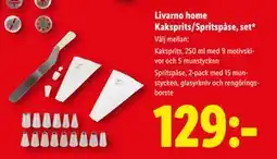 Lidl Livarno home Kaksprits/Spritspåse, set, SEK 129 erbjuda