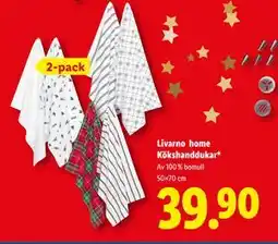 Lidl Livarno home Kökshanddukar, SEK 39.9 erbjuda