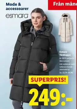 Lidl Esmara Täckkappa, SEK 249 erbjuda