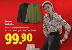 Lidl Esmara Satinblus, SEK 99.9 erbjuda