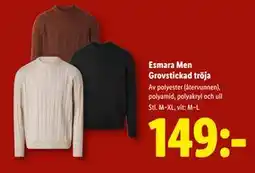 Lidl Esmara Men Grovstickad tröja, SEK 149 erbjuda