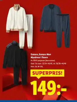 Lidl Esmara, Esmara Men Mysdress i fleece, SEK 149 erbjuda