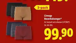 Lidl Livergy Boxerkalsonger, SEK 99.9 erbjuda