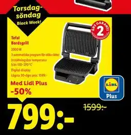 Lidl Tefal Bordsgrill, Pris i appen erbjuda