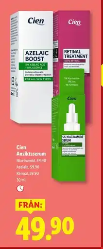 Lidl Cien Ansiktsserum erbjuda