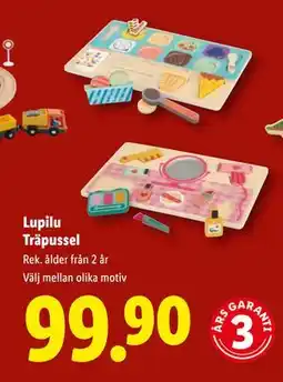 Lidl Lupilu Träpussel, SEK 99.9 erbjuda