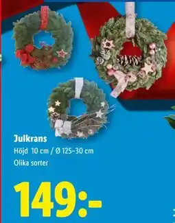 Lidl Julkrans, SEK 149 erbjuda