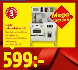 Lidl Lupilu Leksakskök av trä*, SEK 599 erbjuda