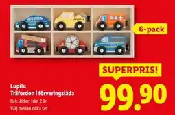 Lidl Lupilu Träfordon i förvaringslåda, SEK 99.9 erbjuda