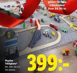 Lidl Playtive Trätågbana, SEK 399 erbjuda