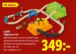 Lidl Lupilu Tågbana av trä, SEK 349 erbjuda