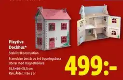 Lidl Playtive Dockhus, SEK 499 erbjuda