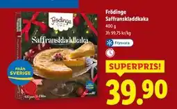 Lidl Frödinge Saffranskladdkaka, SEK 39.9 erbjuda