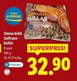 Lidl Omne bröd Saffransbullar, SEK 32.9 erbjuda