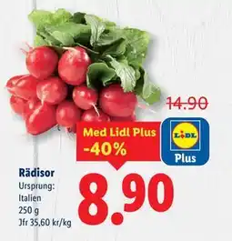 Lidl Rädisor, Pris i appen erbjuda