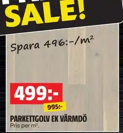 Bauhaus PARKETTGOLV EK VÄRMDÖ, SEK 499 erbjuda