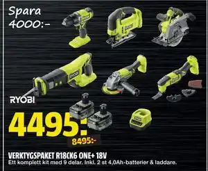 VERKTYGSPAKET R18CK6 ONE+ 18V, SEK 4495