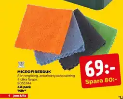Jem&Fix Microfiberduk erbjuda