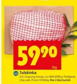 ICA Kvantum Julskinka erbjuda