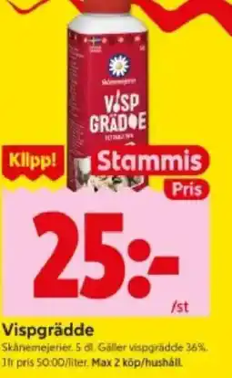 ICA Kvantum Vispgrädde erbjuda