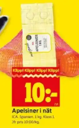 ICA Kvantum Apelsiner i nät erbjuda