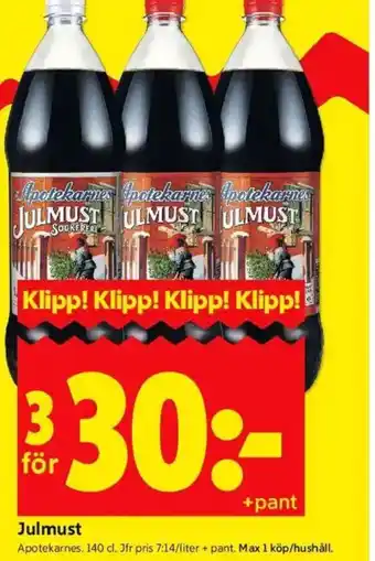 ICA Kvantum Julmust erbjuda