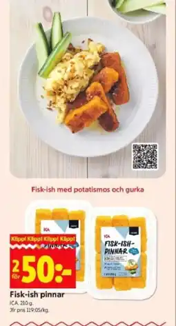 ICA Kvantum Fisk-ish pinnar erbjuda