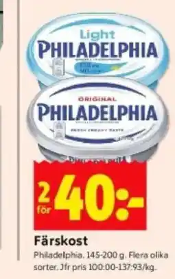 ICA Kvantum Färskost erbjuda