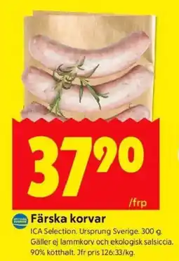 ICA Kvantum Färska korvar erbjuda