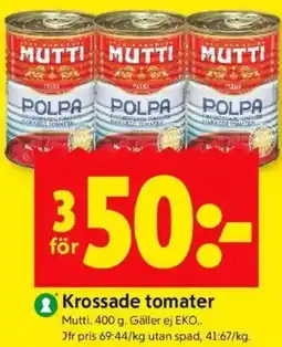 ICA Kvantum Krossade tomater erbjuda