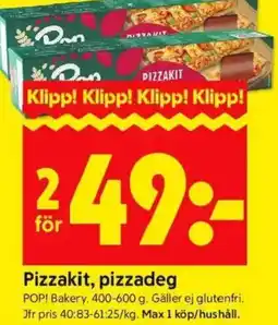 ICA Kvantum Pizzakit, pizzadeg erbjuda
