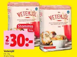 ICA Kvantum Vetemjöl erbjuda