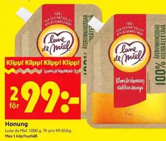 ICA Kvantum Honung erbjuda