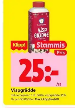 ICA Kvantum Vispgrädde erbjuda