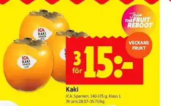 ICA Kvantum Kaki erbjuda