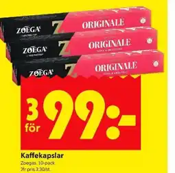 ICA Kvantum Kaffekapslar erbjuda