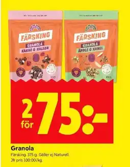 ICA Kvantum Granola erbjuda