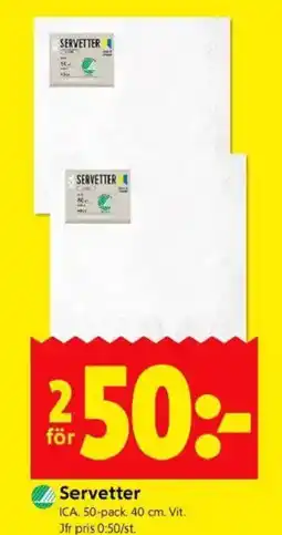 ICA Kvantum Servetter erbjuda