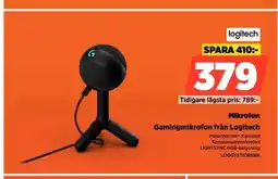 Power Logitech mikrofon gamingmikrofon från logitech erbjuda