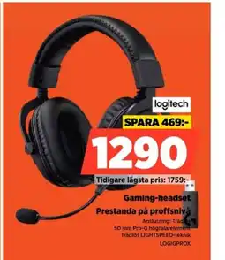 Power Logitech gaming-headset prestanda på proffsnivå erbjuda